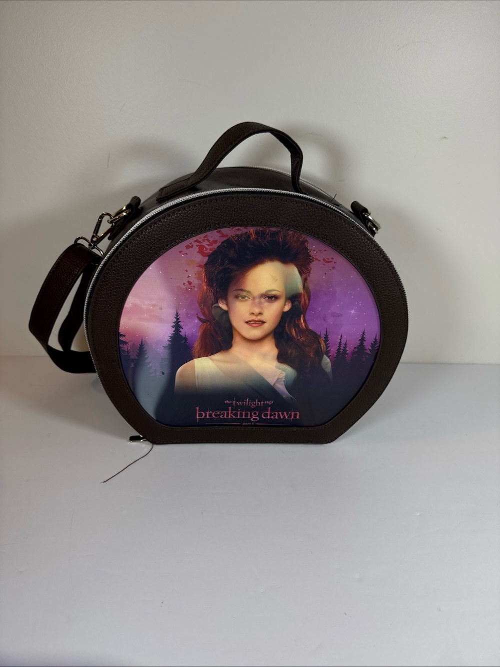 Breaking Dawn Themed Round Crossbody Bag in Dark Brown